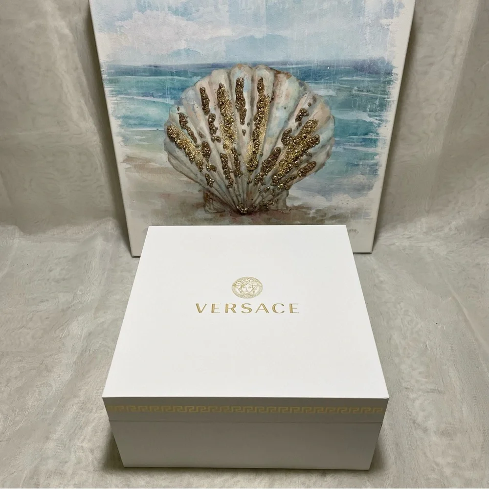 Versace White Box with Gold Versace Logo